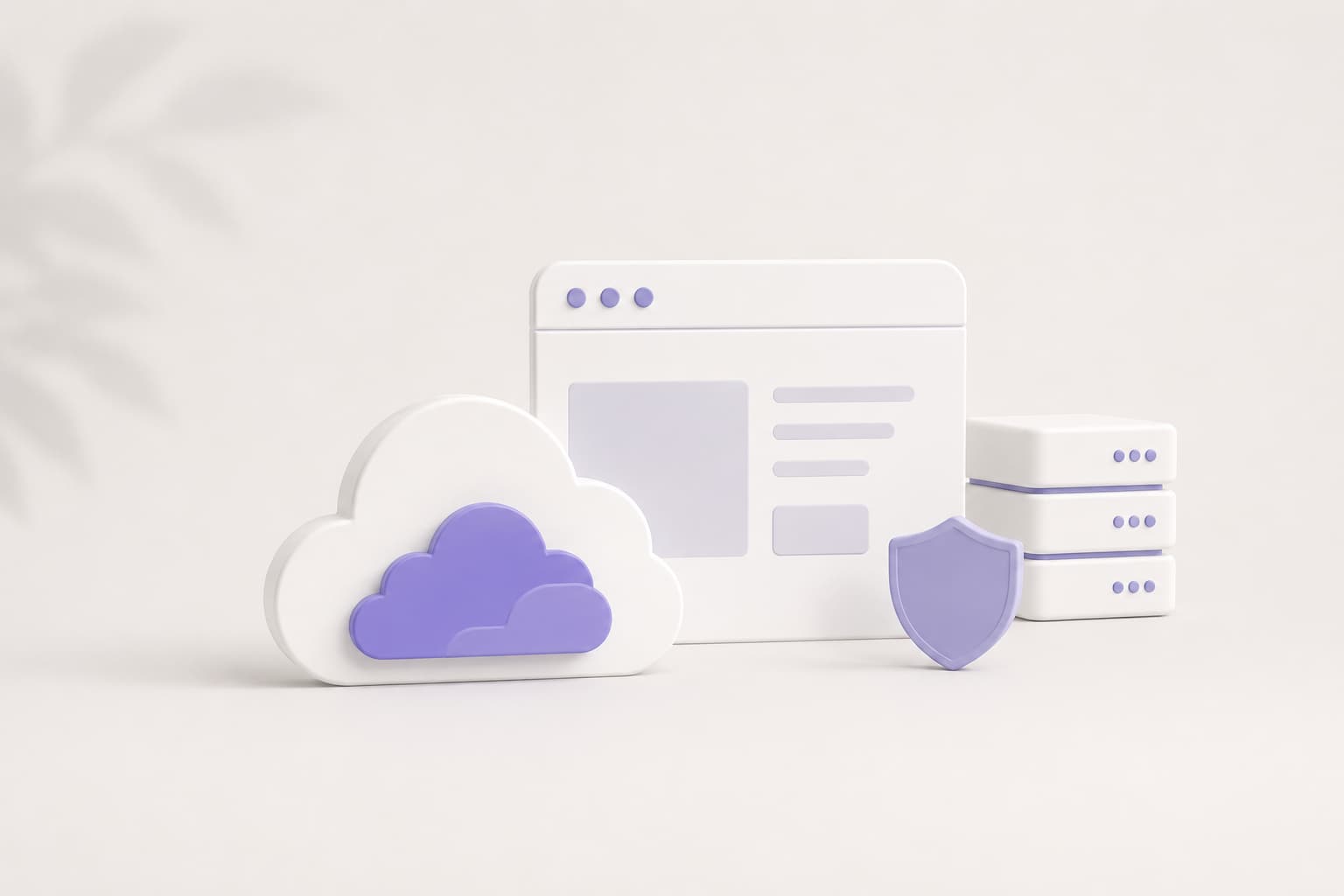Iconos de nube y seguridad digital
